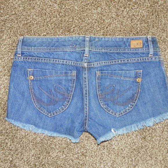 X2 Pants - Denim Short Shorts 8 Cut off Daisy Duke